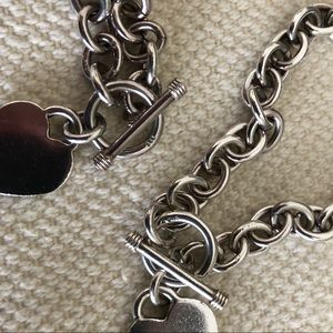 Jewelry - Heart charm toggle necklace & bracelet Jewelry - Heart charm toggle necklace & bracelet